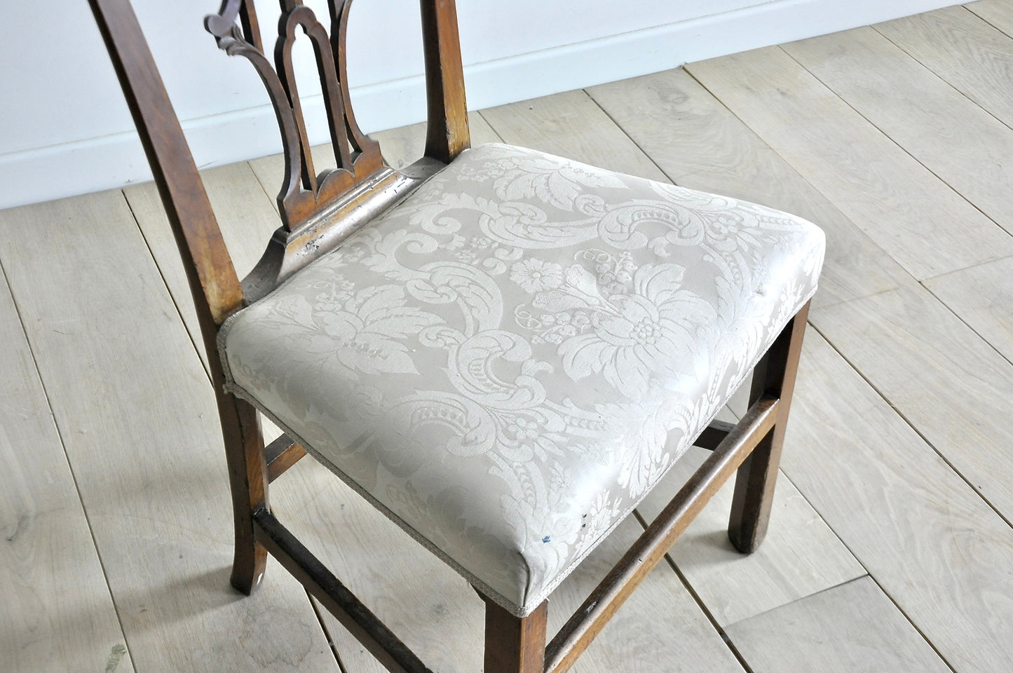 English C18th fruitwood dining chair