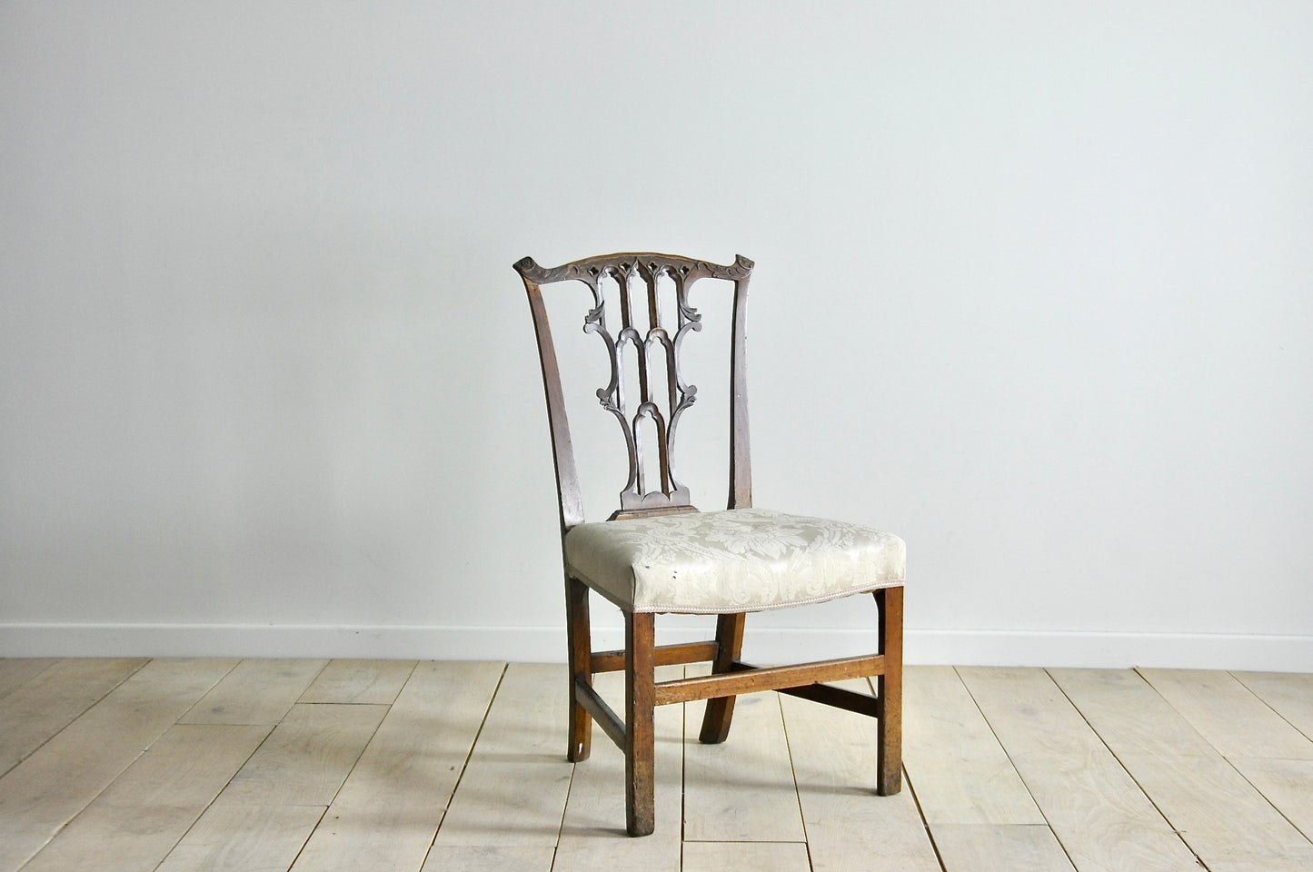 English C18th fruitwood dining chair
