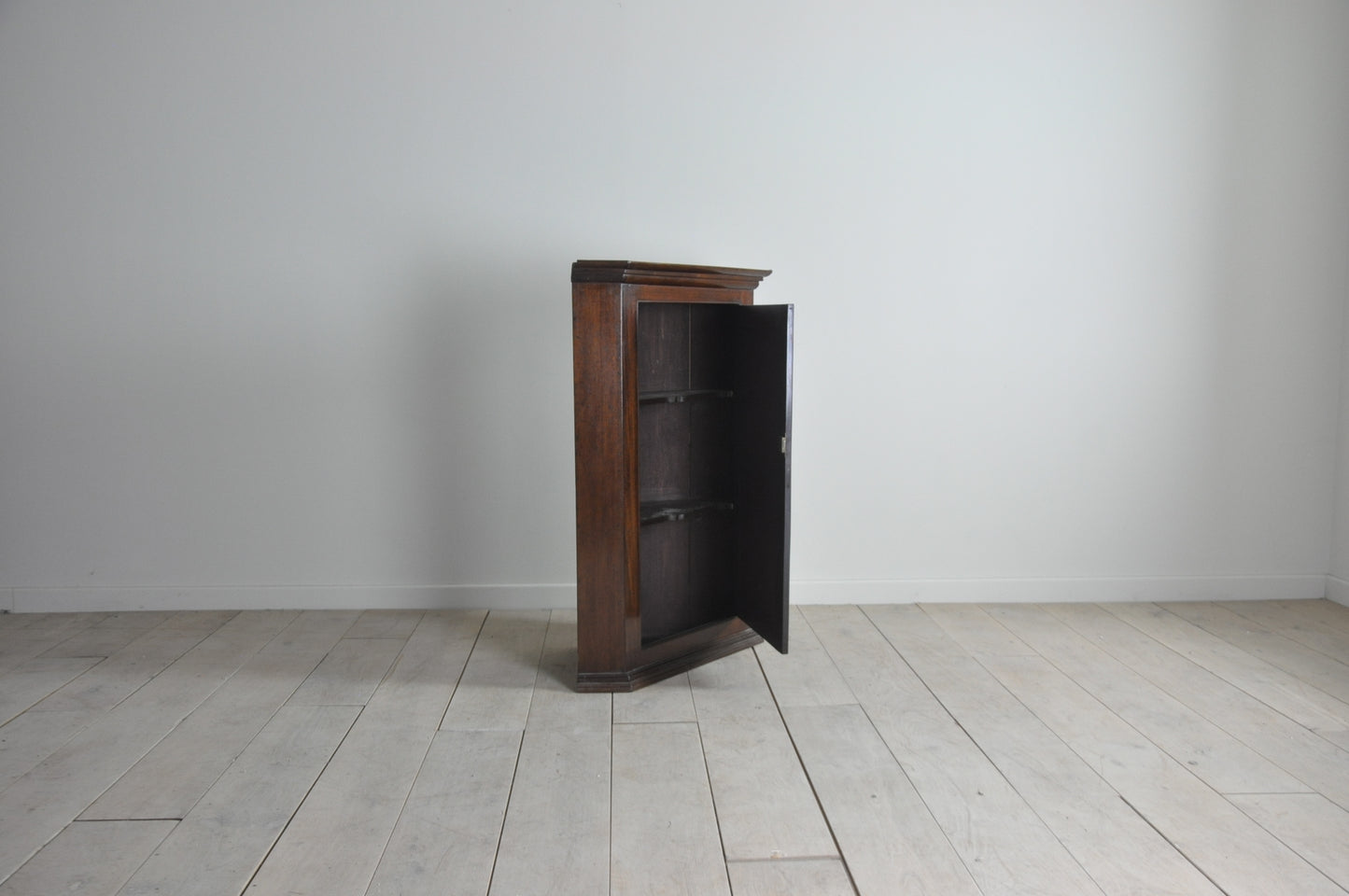 Mahogany corner wall cabinet