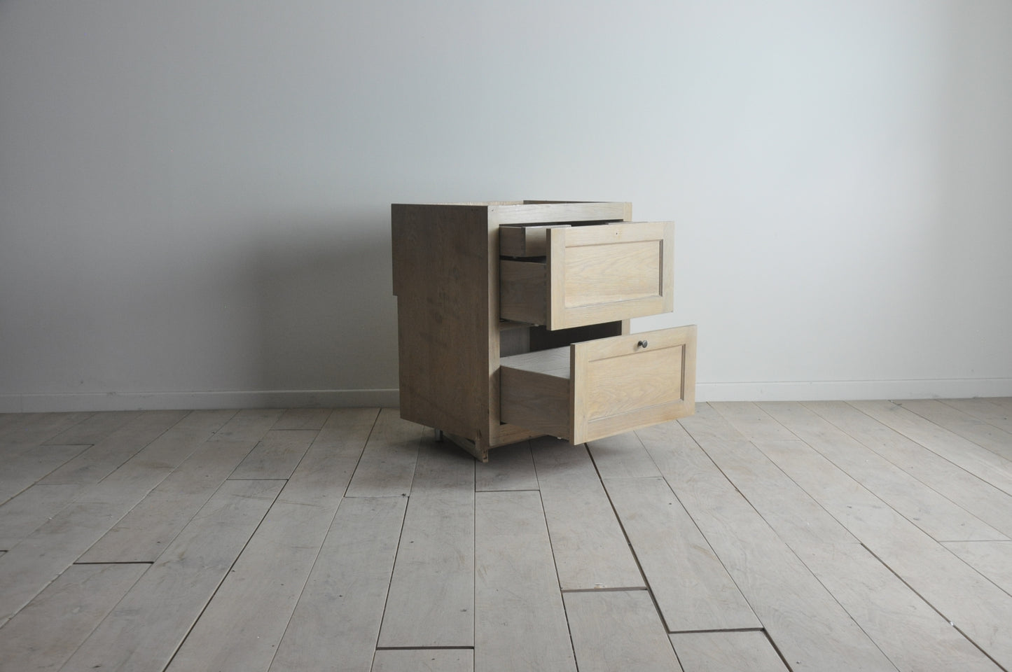 Neptune Henley 690 oak 2 pan drawers base cabinet