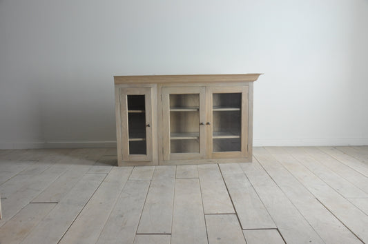 Neptune Henley 920 and 390 oak glazed wall cabinets