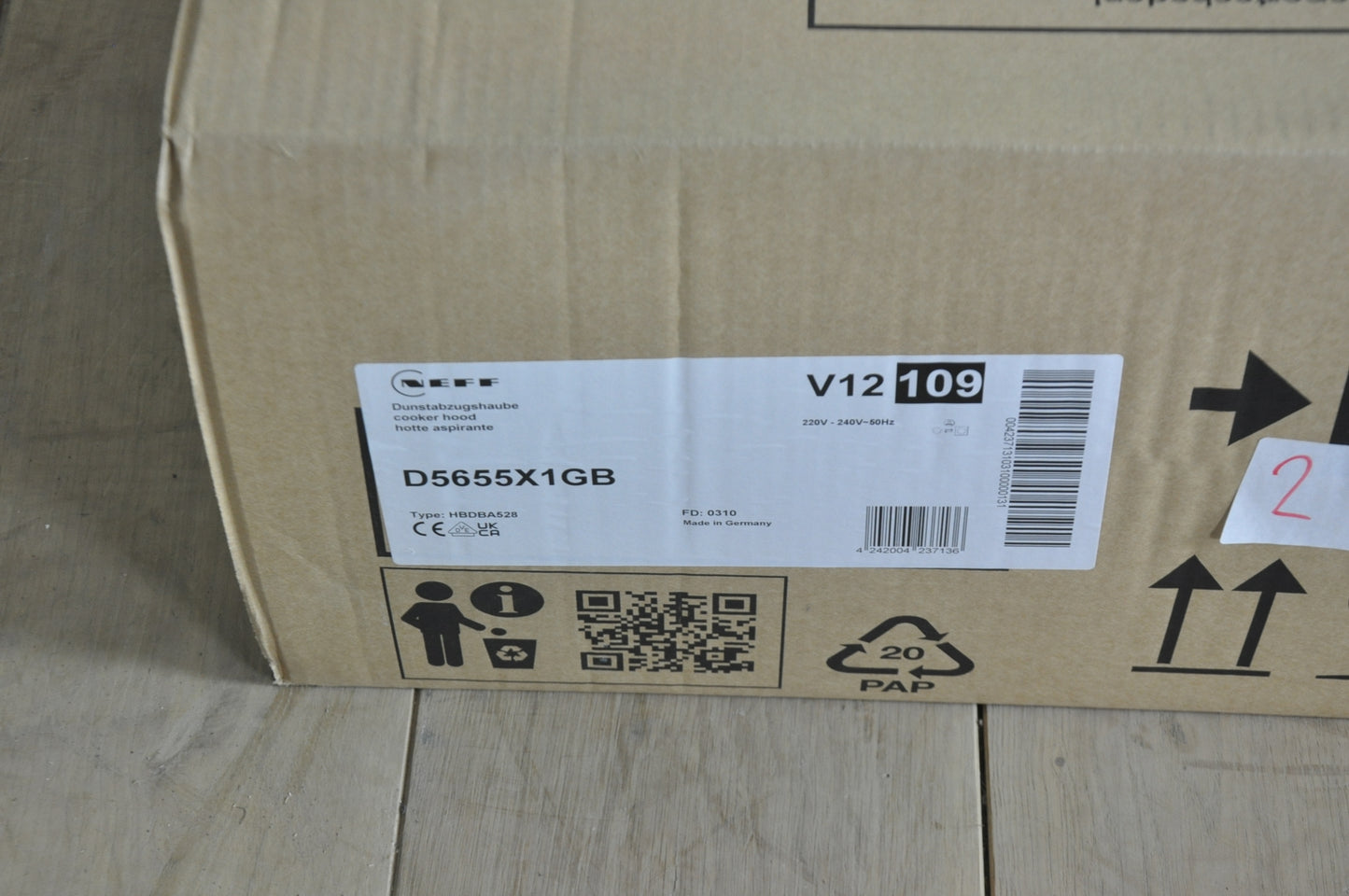 Neff D5655X1GB cooker hood