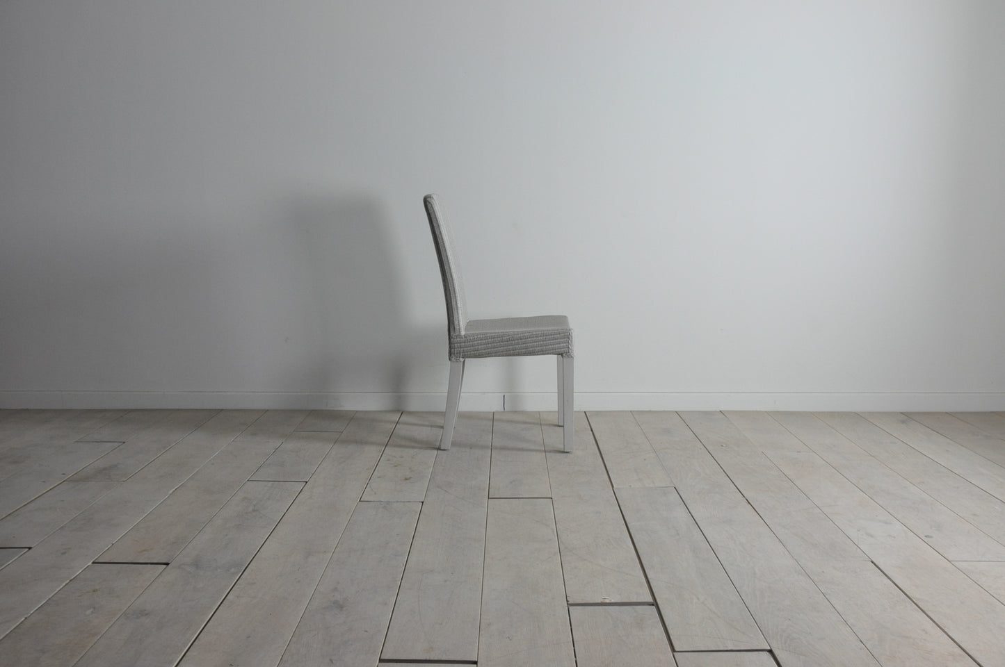 Neptune Montague Lloyd Loom dining chair in pale stone