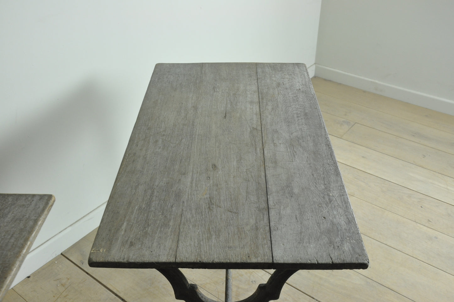 Pair of old French garden tables