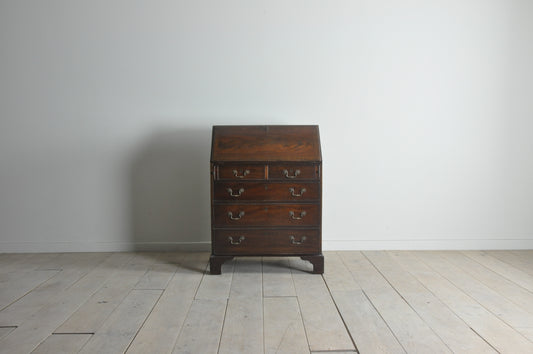 Antique small mahogany bureau