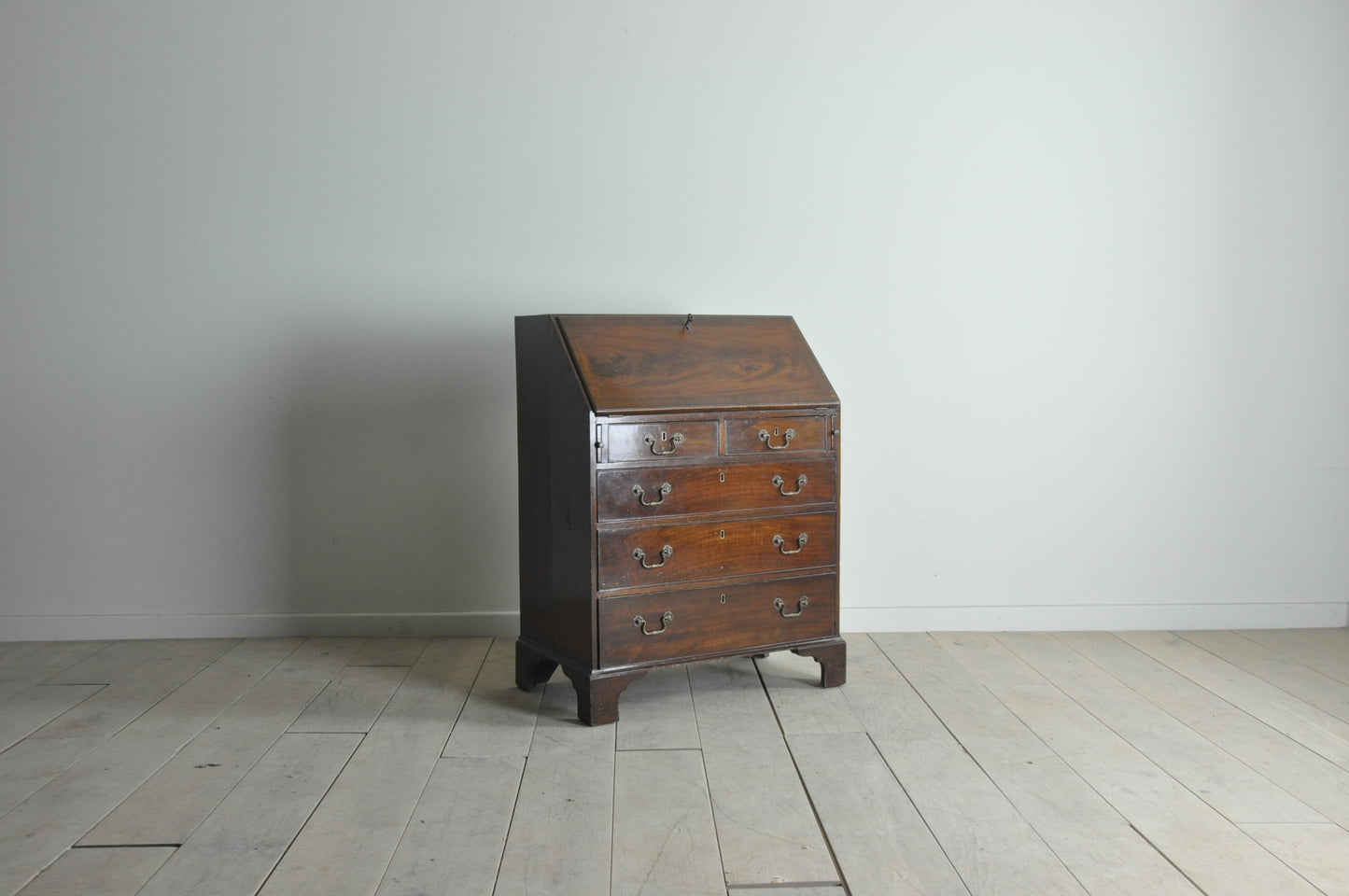 Antique small mahogany bureau