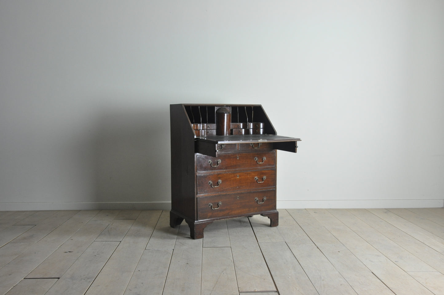 Antique small mahogany bureau