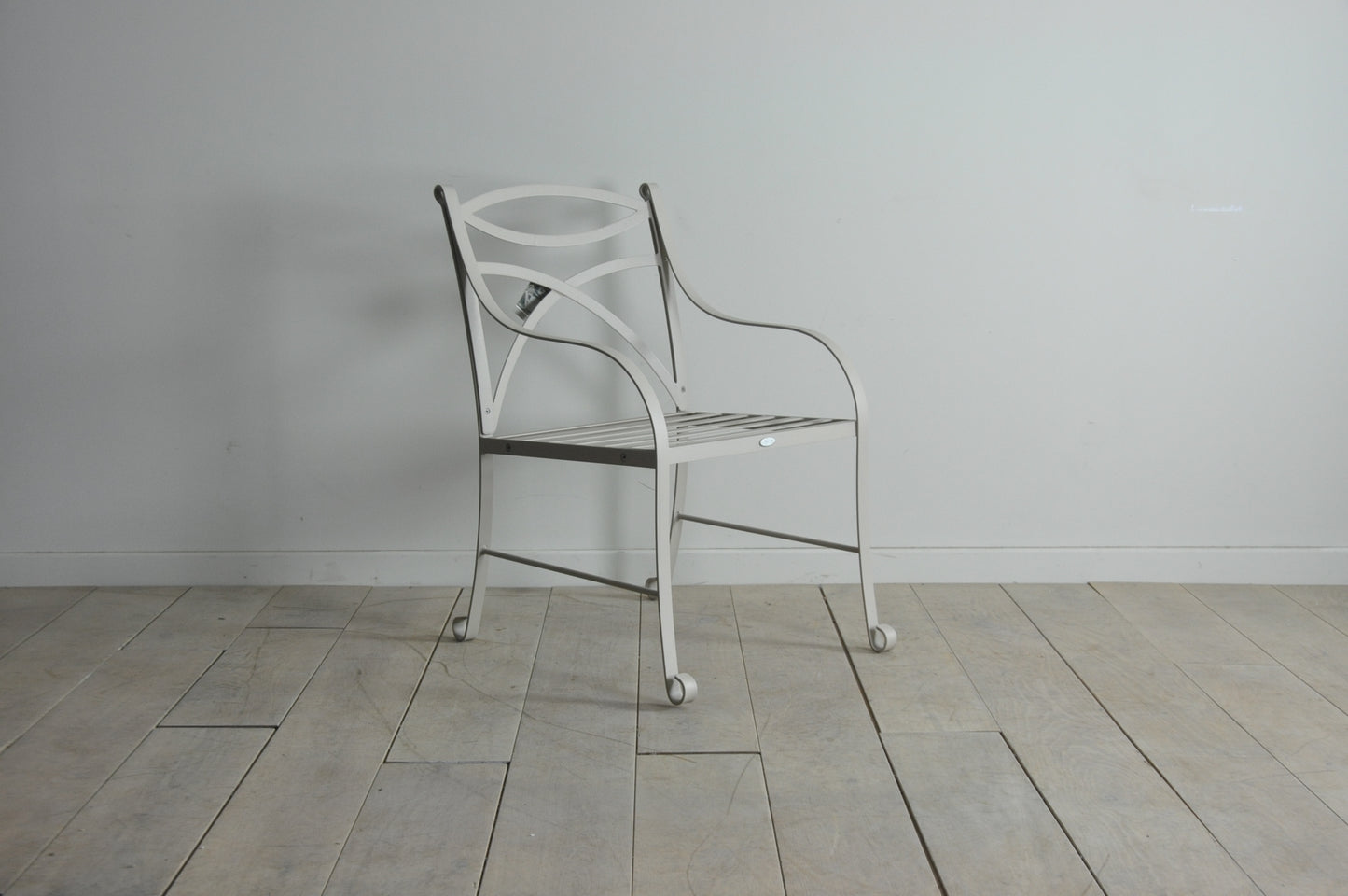 Neptune Montpellier cream metal armchair