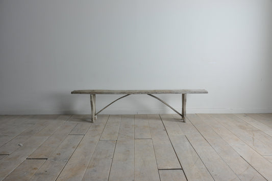 Old French poplar bench