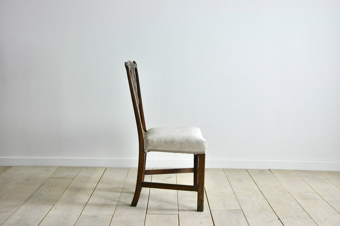 English C18th fruitwood dining chair