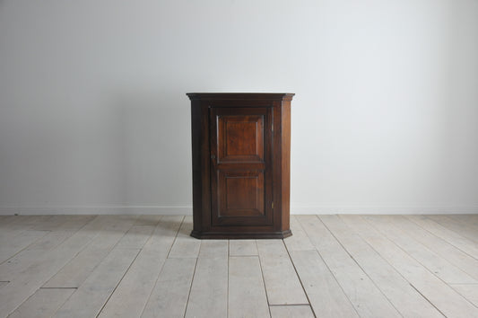 Mahogany corner wall cabinet