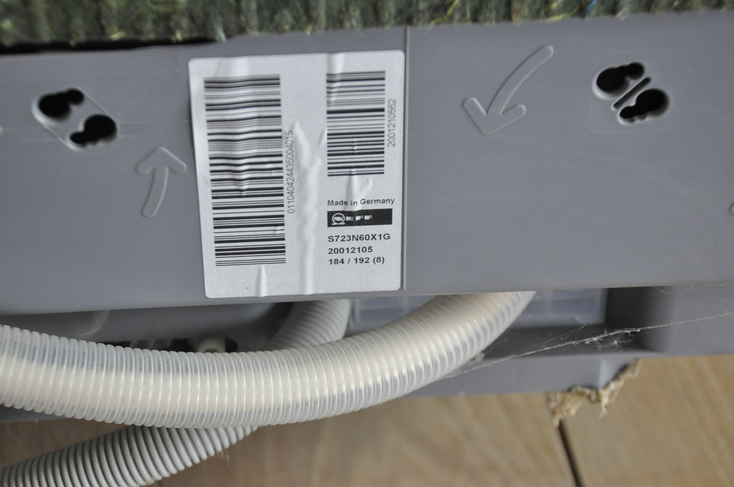 Neff S723N60X1G integrated dishwasher