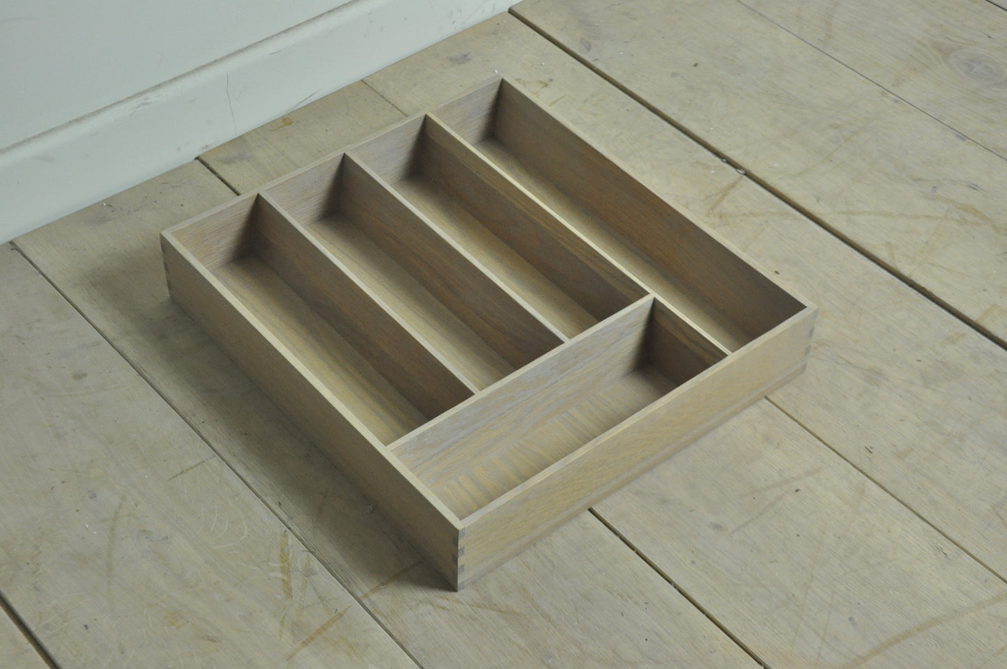 Neptune Orford cutlery tray seasoned oak