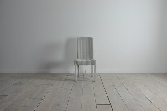 Neptune Montague Lloyd Loom dining chair in pale stone