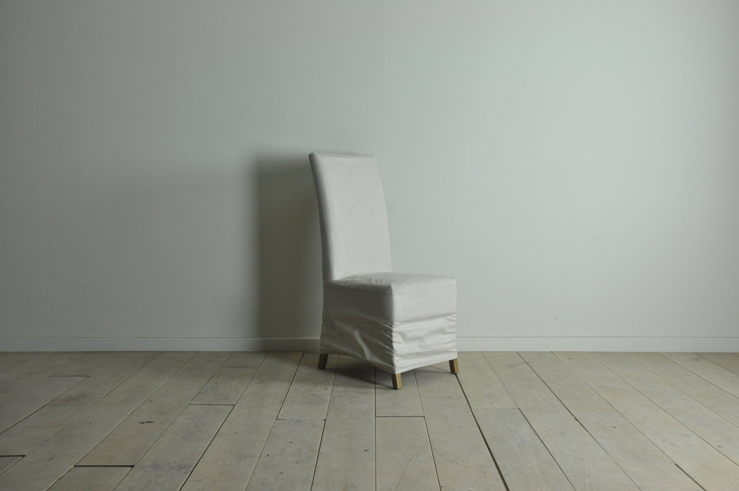 Natural loose cover highback dining chair with oak legs (Copy)