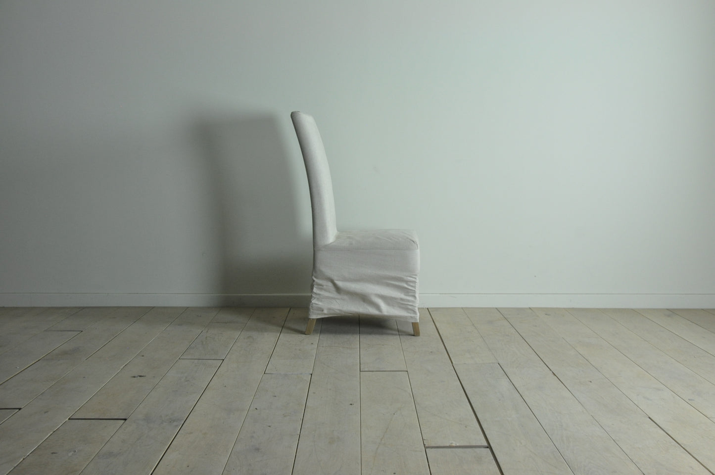 Natural loose cover highback dining chair with oak legs (Copy)