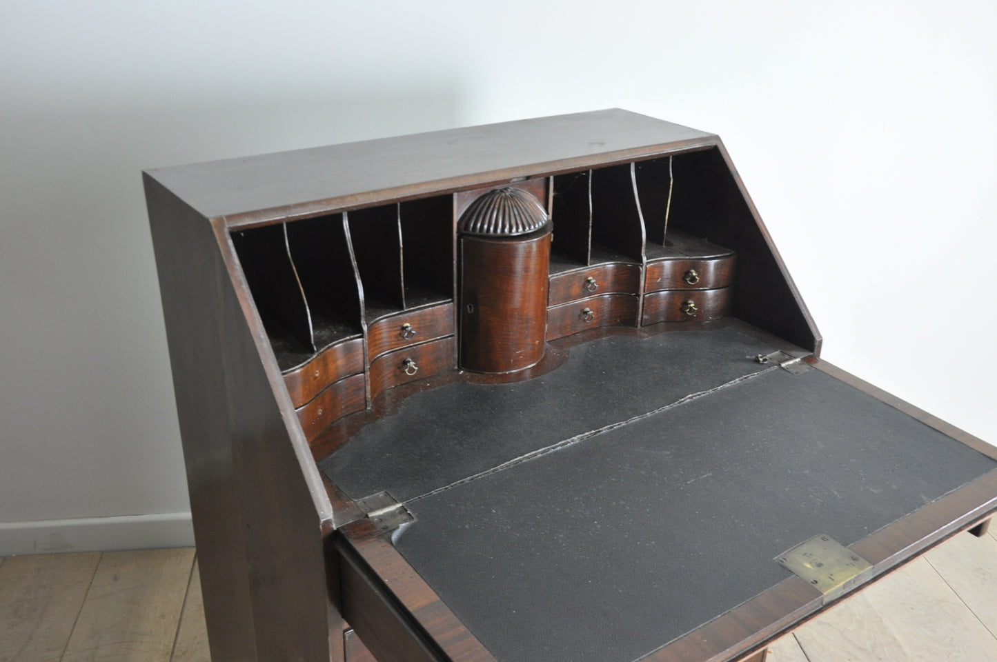Antique small mahogany bureau