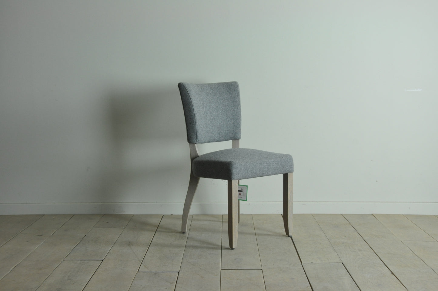 Neptune Mowbray dining chair in Elliot Granite grey wool