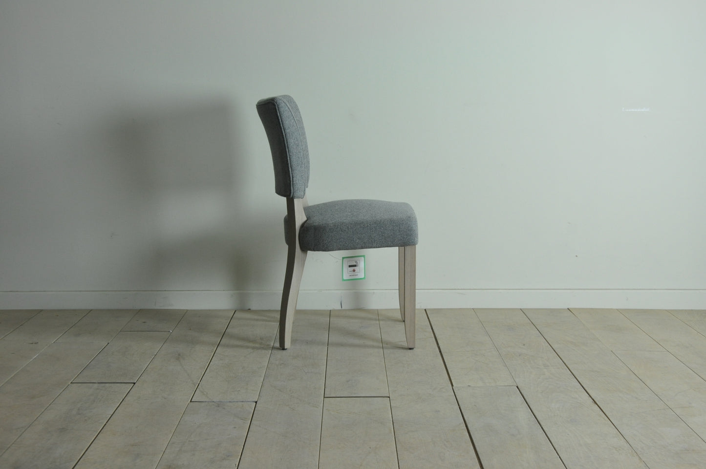 Neptune Mowbray dining chair in Elliot Granite grey wool
