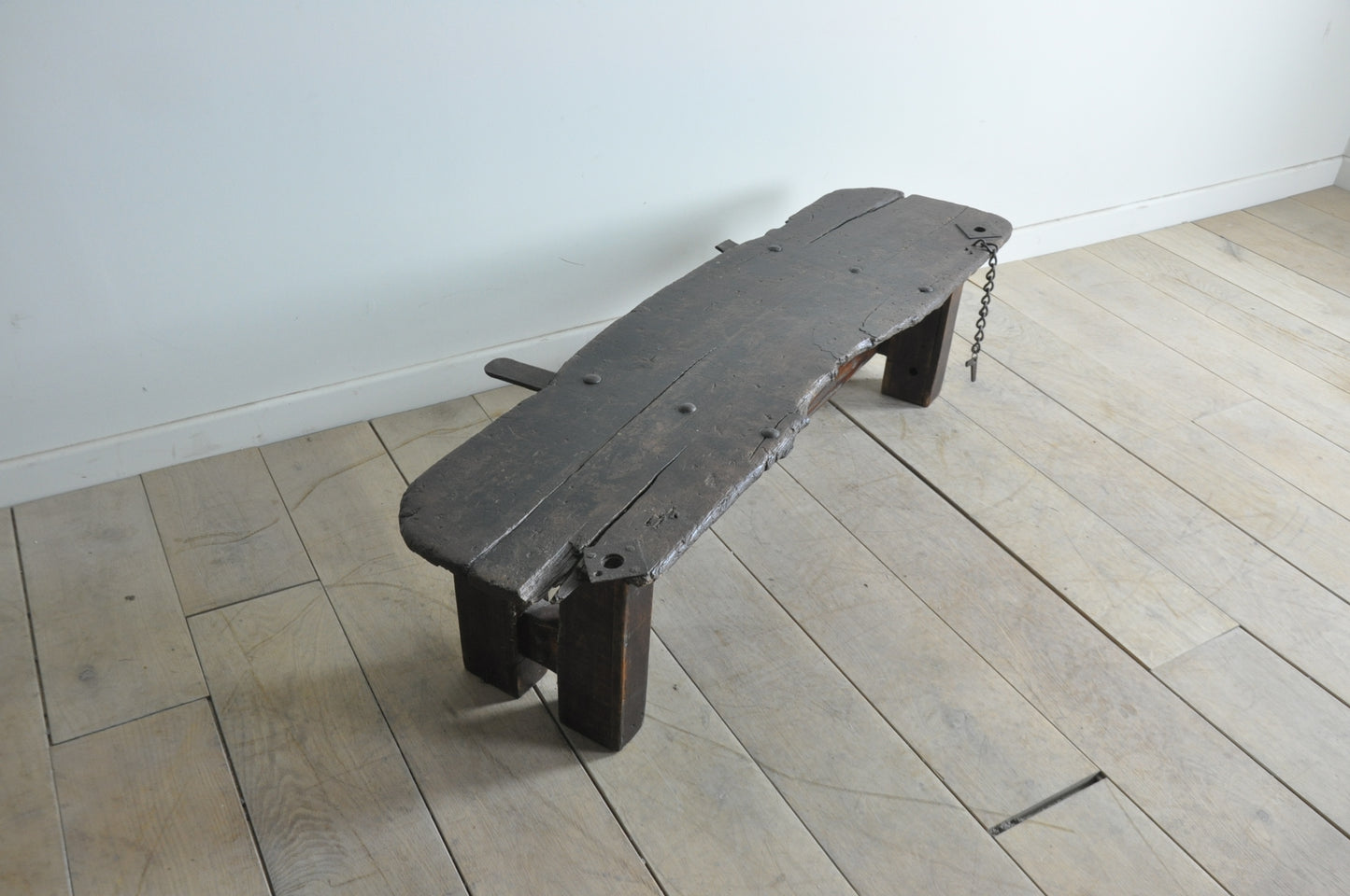 Old rustic small coffee table