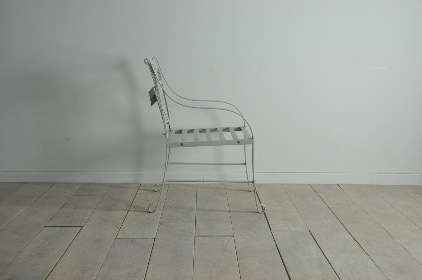 Neptune Montpellier cream metal armchair