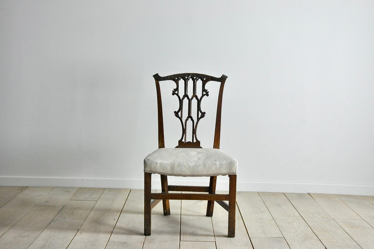English C18th fruitwood dining chair